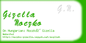 gizella moczko business card